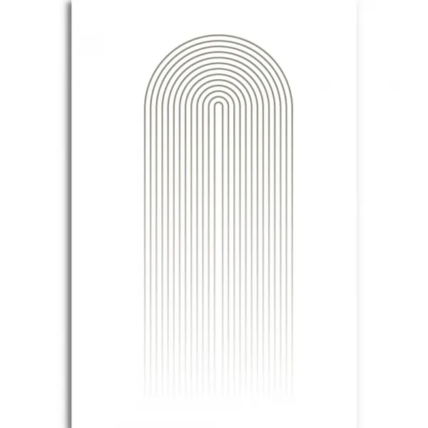 Obraz minimalistická dúha Mid-Century
