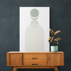 Obraz moderná dúha s kruhmi Mid-Century