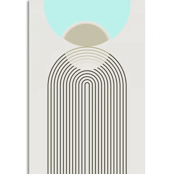 Obraz dúha budúcnosti Mid-Century