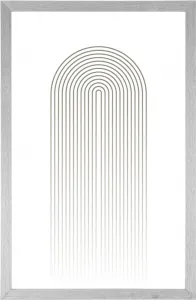 Plagát minimalistická dúha Mid-Century