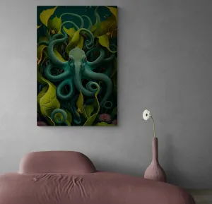 Obraz surrealistická chobotnica