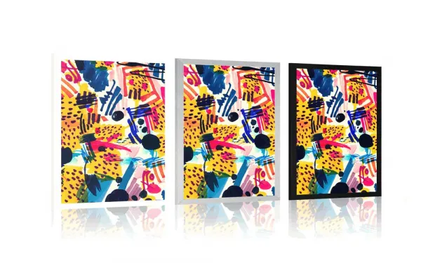 Plagát pop art abstrakcia