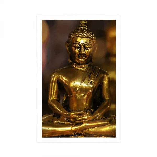 Plagát Budha s abstraktným pozadím