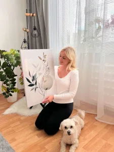 Obraz rastlinky v boho štýle