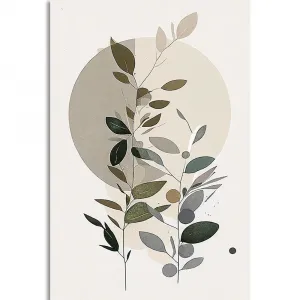 Obraz minimalistické rastlinky v boho štýle