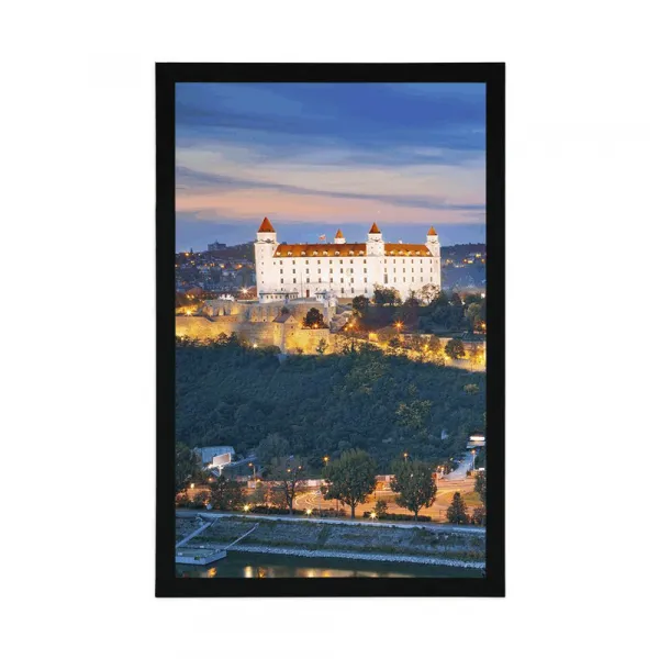 Plagát pohľad na Bratislavský hrad