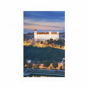 Plagát pohľad na Bratislavský hrad