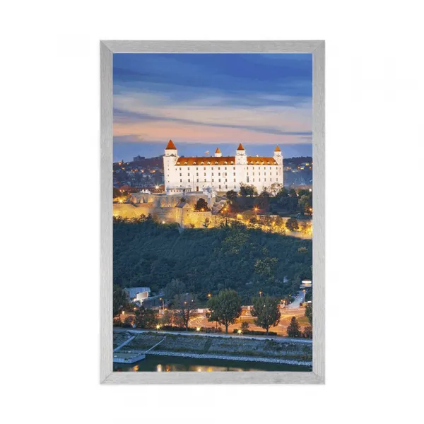 Plagát pohľad na Bratislavský hrad