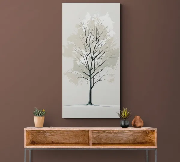 Obraz strom v minimalistickom prevedení
