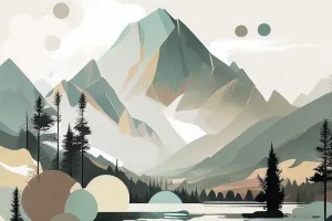 Obraz kúzelné Vysoké Tatry v škandinávskom dizajne