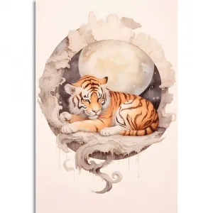 Obraz zasnený tiger