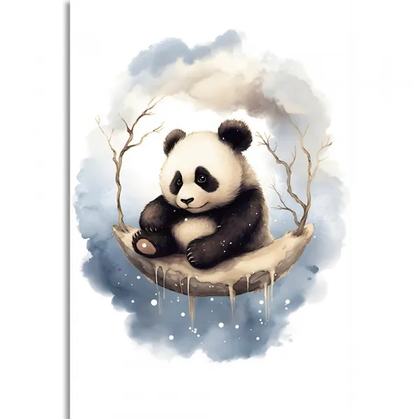 Obraz zasnená panda