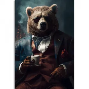 Obraz zvierací gangster medveď
