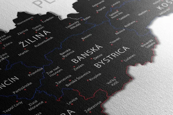 Obraz moderná mapa Slovenska