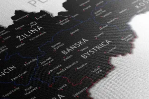 Obraz moderná mapa Slovenska