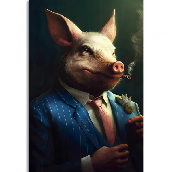 Obraz zvierací gangster prasa
