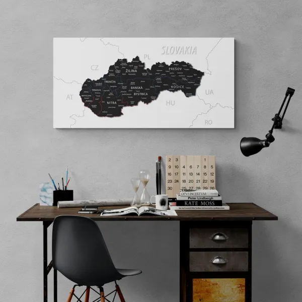 Obraz moderná mapa Slovenska
