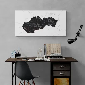 Obraz moderná mapa Slovenska