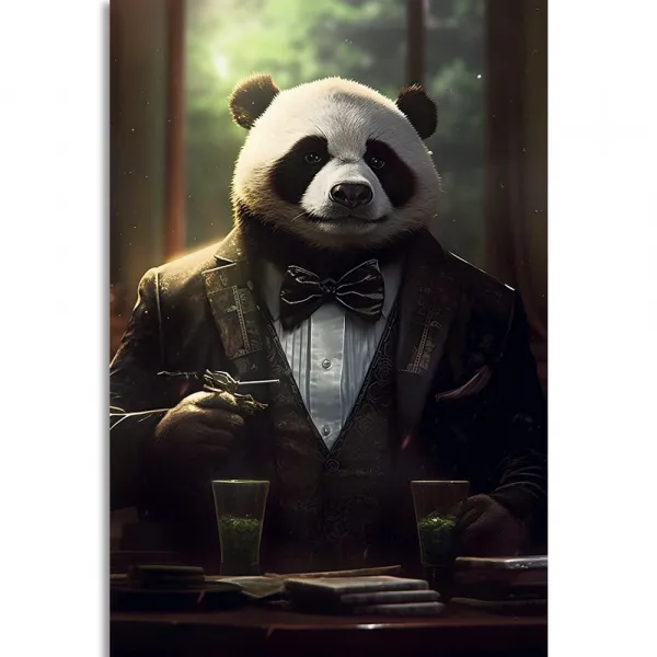 Obraz zvierací gangster panda