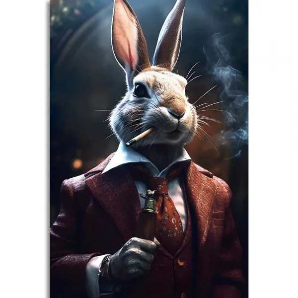 Obraz zvierací gangster zajac