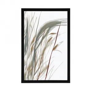 Plagát minimalistické steblá trávy