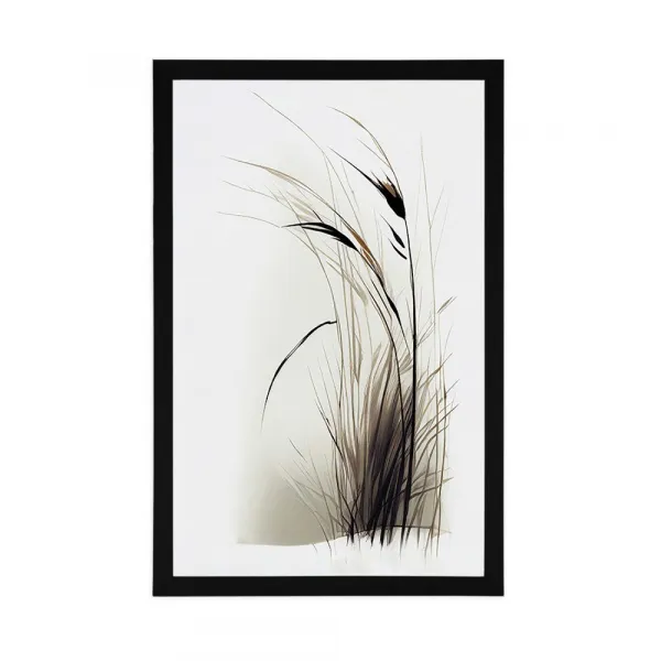 Plagát minimalistická suchá tráva