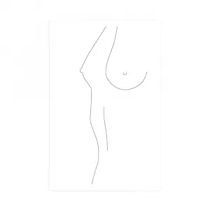 Plagát minimalistická silueta ženského tela