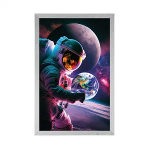 Plagát astronaut na vesmírnej výprave