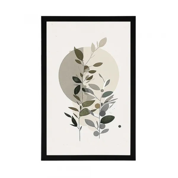Plagát minimalistické rastlinky v boho štýle
