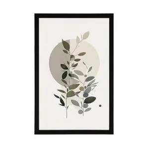 Plagát minimalistické rastlinky v boho štýle
