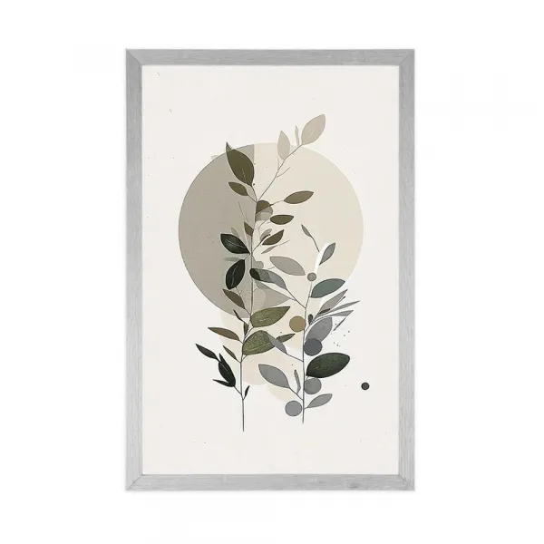 Plagát minimalistické rastlinky v boho štýle