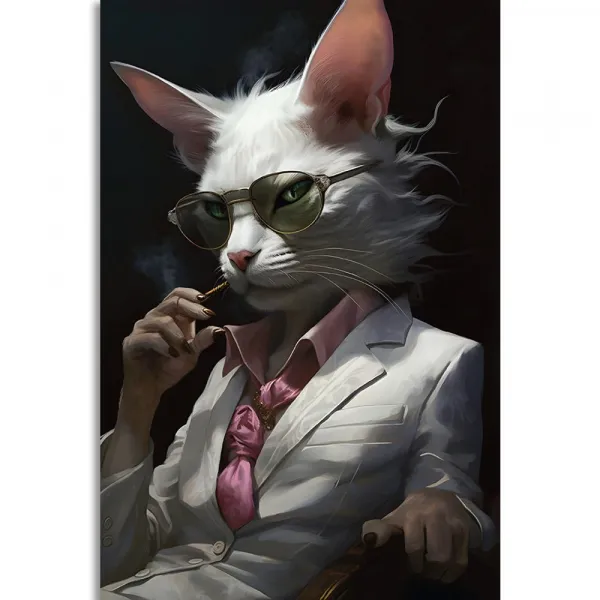 Obraz zvierací gangster mačka