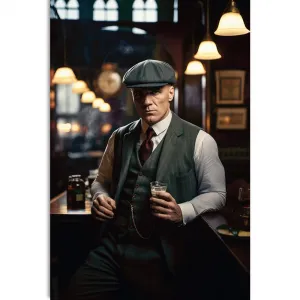 Obraz gangster vo whiskey bare