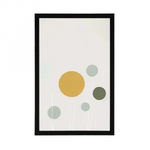 Plagát minimalistické stromy s kruhmi