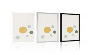 Plagát minimalistické stromy s kruhmi