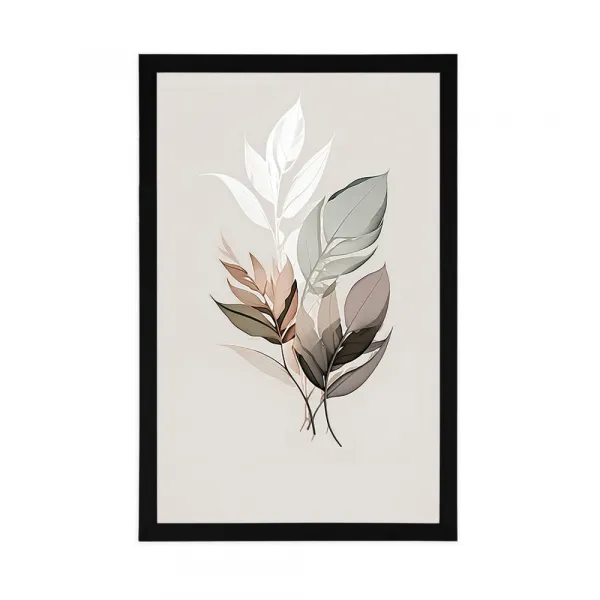 Plagát minimalistické listy