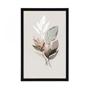 Plagát minimalistické listy