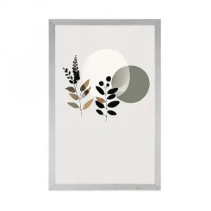 Plagát minimalistické listy s boho pozadím