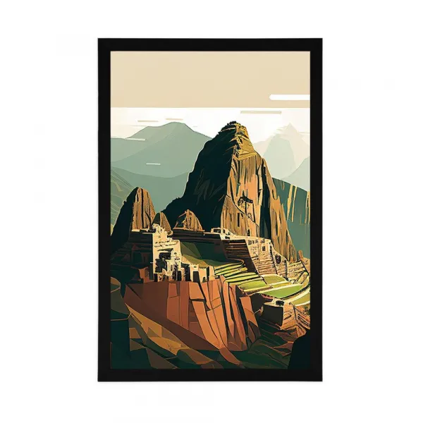 Plagát skvostné Machu Picchu