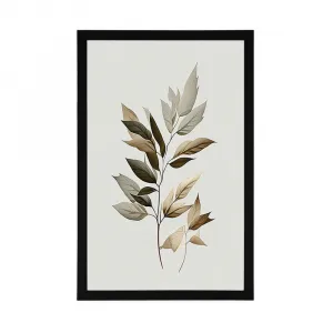 Plagát luxusné minimalistické listy