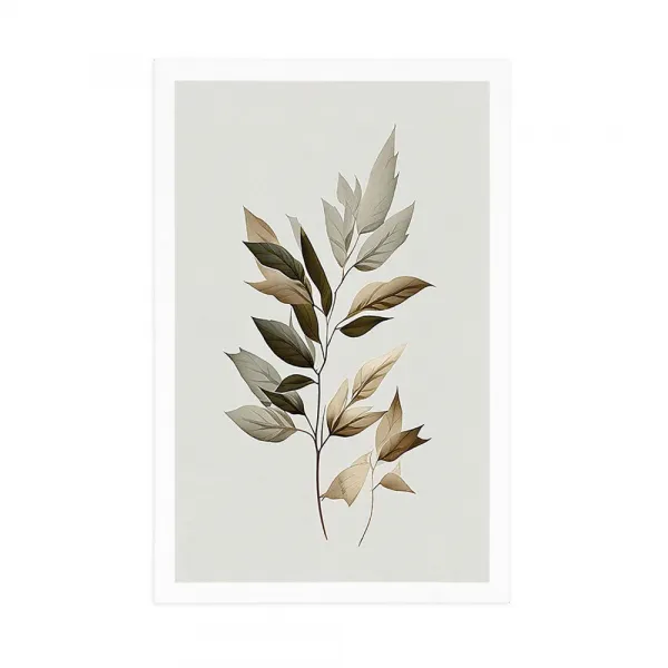 Plagát luxusné minimalistické listy