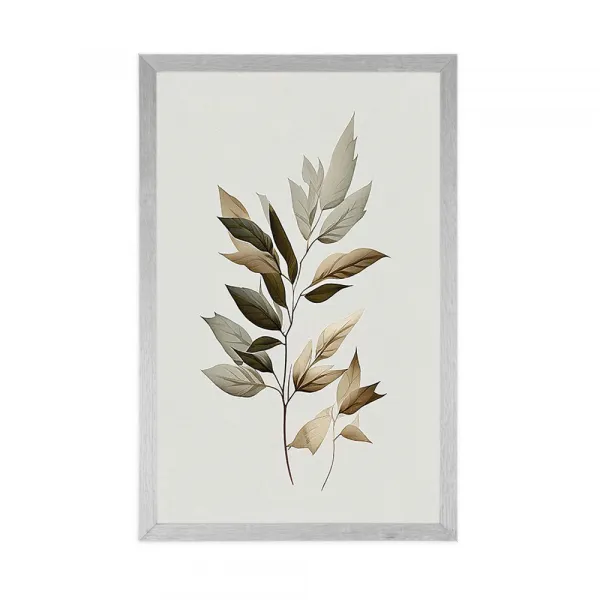 Plagát luxusné minimalistické listy