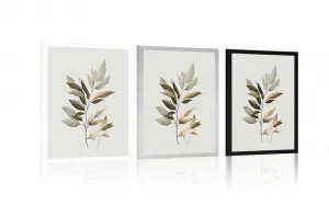 Plagát luxusné minimalistické listy