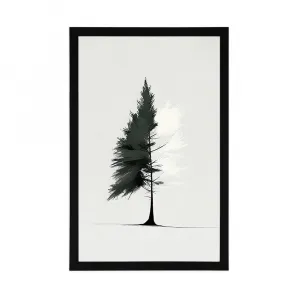 Plagát minimalistický ihličnatý strom