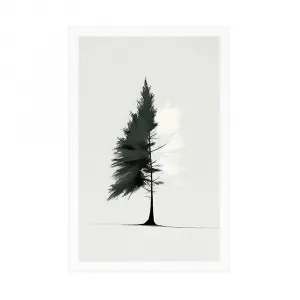 Plagát minimalistický ihličnatý strom