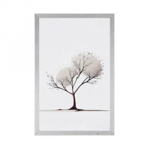Plagát minimalistický strom bez lístia