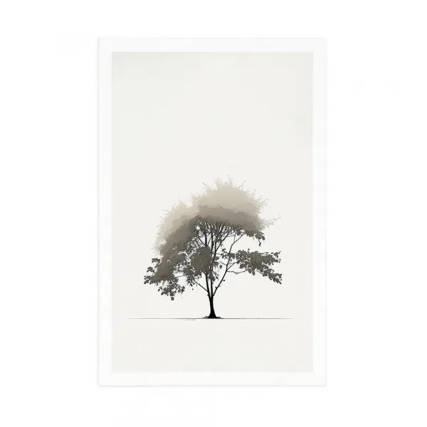 Plagát minimalistický listnatý strom