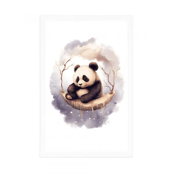 Plagát zasnená panda