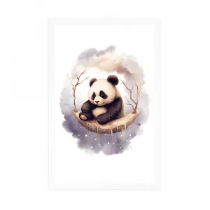 Plagát zasnená panda
