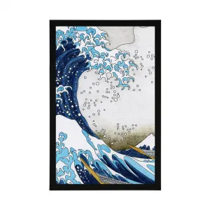 Plagát reprodukcia Veľká vlna z Kanagawa - Kacušika Hokusai